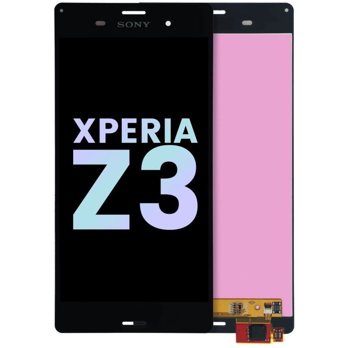 LCD Display Einheit ohne Rahmen für Sony Xperia Z3 (Original) (Schwarz)