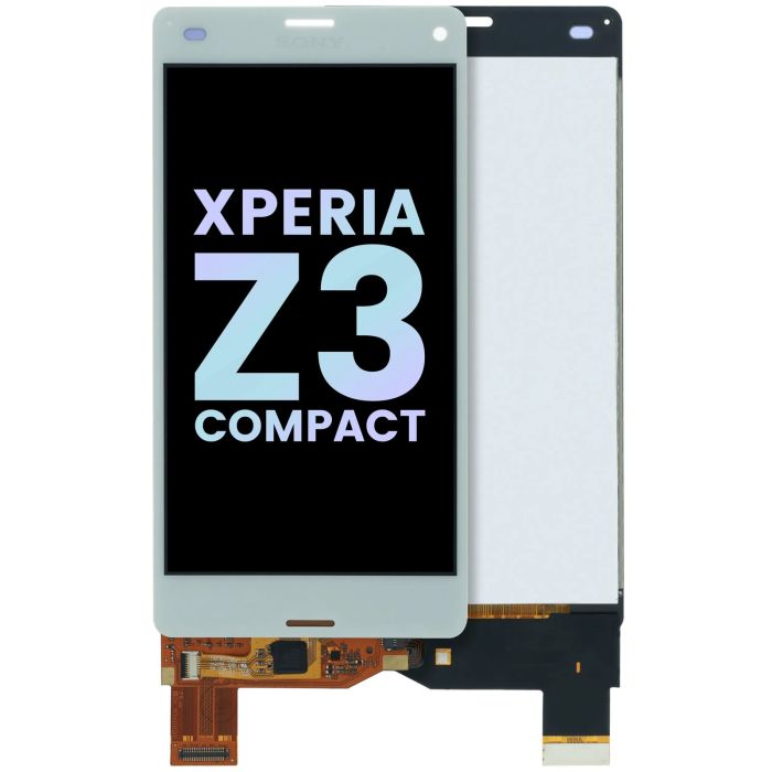 LCD Display Einheit ohne Rahmen für Sony Xperia Z3 Compact (Original) (Weiß)