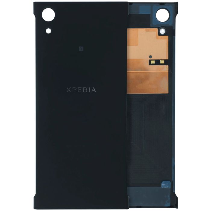 Rückglas ohne Kameralinse für Sony Xperia XA1 (Original) (Schwarz)