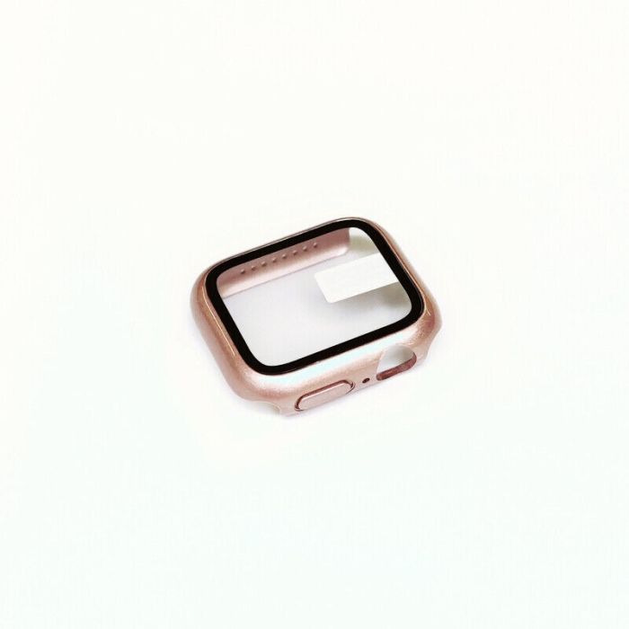 Case für Apple Watch Series 1-7 SE 38-45mm | Schutzhülle Bumper | 360-Grad Cover-Rose Gold-40mm
