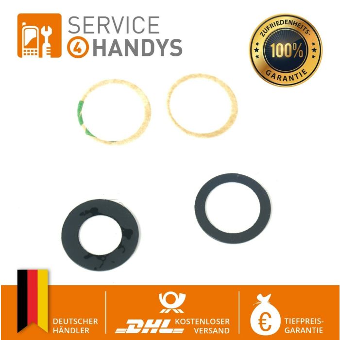 S4H Kameraglas Kameralinse Scheibe Glas Reparatur, schwarz geeignet für Apple iPhone 12