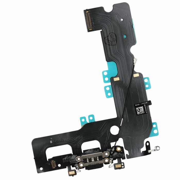 S4H LADEBUCHSE Lightning Dock Connector SCHWARZ geeignet für iPhone 7 Plus