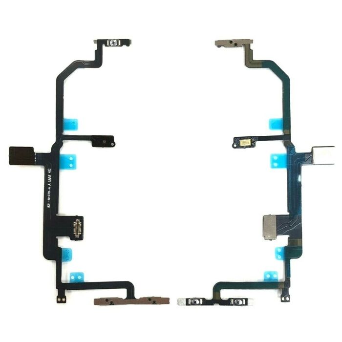 S4H Power Flex Kabel EIN Aus On Off Laut Leise Stumm Blitz Licht Mikro geeignet für iPhone 8 Plus