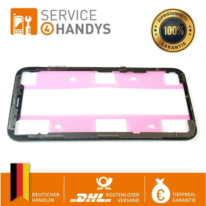 ✅ Frontglas für iPhone X Glas Reparaturset Mittelrahmen Frame + OCA ✅