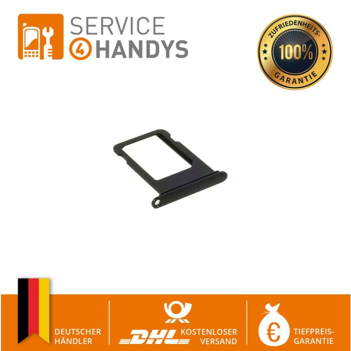 Für iPhone 7 Sim Card Tray Slot Karten Halter Halterung Schwarz Matt