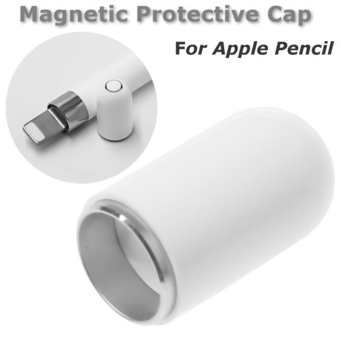 S4H Magnetische Kappe Ersatzkappe geeignet für Apple Pencil/iPad Pro Stylus Verwenden Weiss