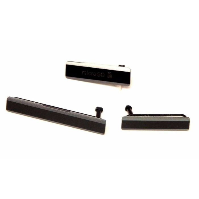 Sony Xperia Z1 Seitenabdeckung Set C6903 Set besteht aus 1272-0134+1272-0142+1272-0117 - Schwarz