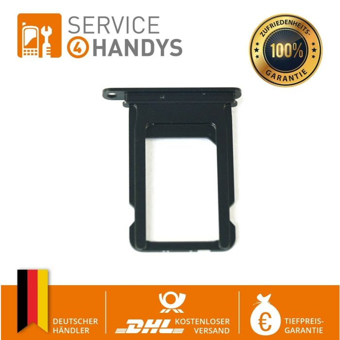 S4H SIM Card Tray Slot Karten Halter Halterung spacegrey Grau geeignet für iPhone 8 Plus