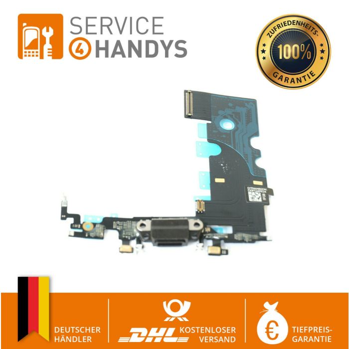 Für iPhone 8 Ladebuchse Dock Connector USB Lade Flex Charging Port schwarz