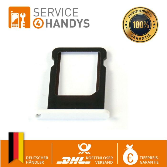 S4H SIM Karten Halter Tray Slot Halterung Weiss geeignet für iPhone 5c