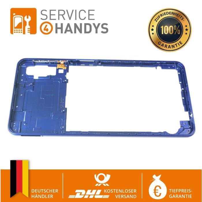 ✅ Mittelrahmen Samsung Galaxy A7 2018 SM-A750 OEM Rahmen Frame Gehäuse Blau ✅