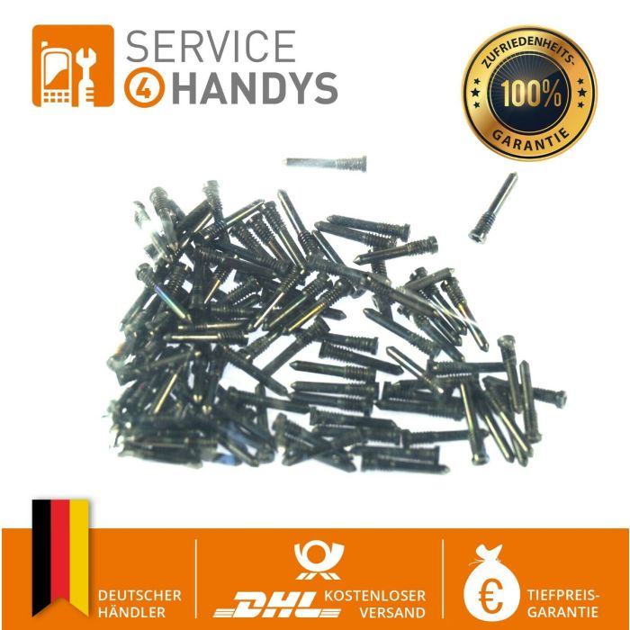 Set 2 Stück iPhone 10 / X Schrauben Torx Stern Pentalobe Schraube Screws SCHWARZ