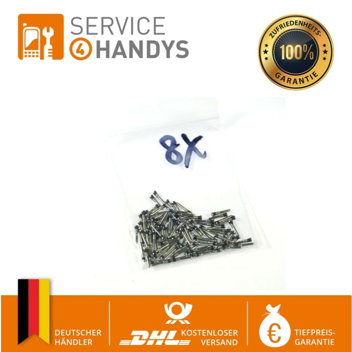 Set 2 Stück iPhone 10 / X Schrauben Torx Stern Pentalobe Schraube Screws SILBER