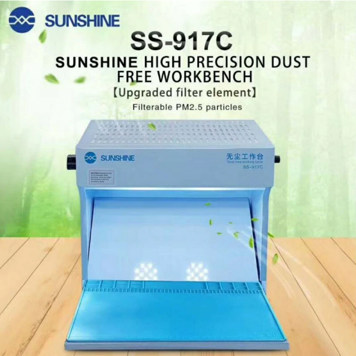 SUNSHINE SS-917C 230V Staubfreier Arbeitsraum Staubschutzarbeitsbank Smartphone