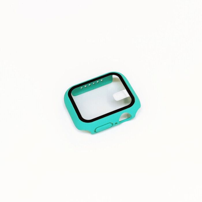 Case für Apple Watch Series 1-7 SE 38-45mm | Schutzhülle Bumper | 360-Grad Cover-Türkis-40mm