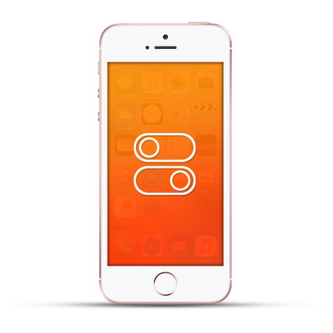 Apple Iphone SE Laut- / Leise Schalter oder Ein- / Aus Schalter weiss