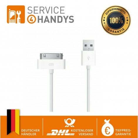 2 Meter USB Datenkabel Ladekabel für Apple iPod / iPad / iPhone 4 4S 3 3G weiss