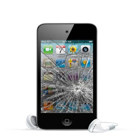 Apple iPod 4 Reparatur LCD Display Touchscreen Glas