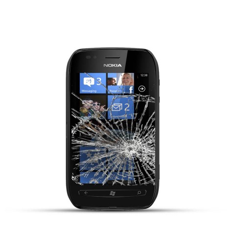Nokia Lumia 710 Reparatur LCD Dispay Touchscreen Glas