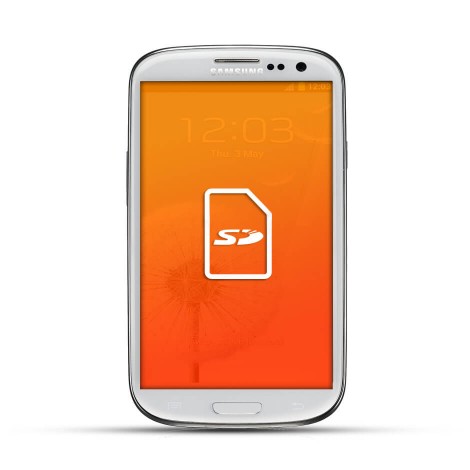 Samsung Galaxy S3 Reparatur SD Kartenleser White