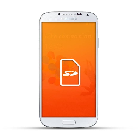 Samsung Galaxy S4 Reparatur SD Kartenleser White