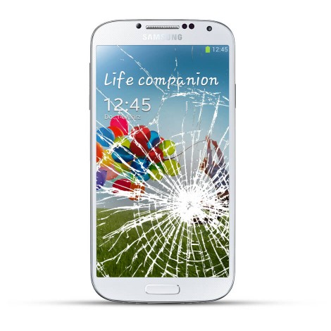 Samsung Galaxy S4 Active Reparatur LCD Dispay Touchscreen Glas White