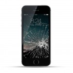 Apple iPhone 5s Reparatur LCD Display Touchscreen Glas Schwarz