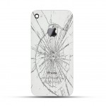 Apple iPhone 4 / 4s Reparatur Backcover Glas Weiss