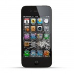 Apple iPhone 4 / 4s Reparatur LCD Display Touchscreen Glas Schwarz