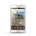 Samsung Note 1 (N7000) Reparatur LCD Dispay Touchscreen Glas Weiss