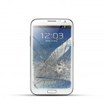 Samsung Note 2 (N7100) Reparatur LCD Dispay Touchscreen Glas Weiss