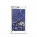 Sony Xperia Z1 Reparatur LCD Dispay Touchscreen Glas Weiss