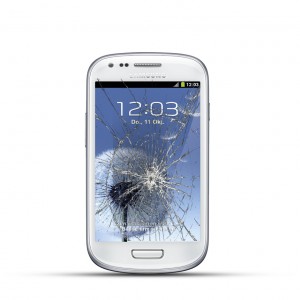 Samsung Galaxy S3 Mini Reparatur LCD Display Touchscreen Glas Weiss