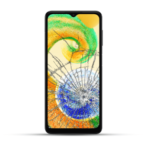 Samsung Galaxy A04s Reparatur LCD Display Touchscreen Glas weiß