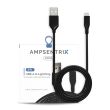 3 ft Non-MFI USB Type A To Lightning Kabel (AmpSentrix) (Infinity) (Schwarz)