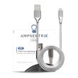 3 ft Non-MFI USB Type A To Lightning Kabel (AmpSentrix) (Infinity) (Silber)