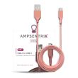6 ft USB Type C To USB Type A Kabel (AmpSentrix) (Infinity) (Pink)