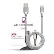 6 ft USB Type C To USB Type A Kabel (AmpSentrix) (Infinity) (Silber)
