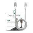 3 ft Non-MFI Lightning To USB Type C Kabel (AmpSentrix) (Infinity) (Silber)