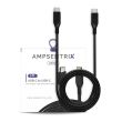 3 ft USB Type C To USB Type C Kabel (AmpSentrix) (Infinity) (Schwarz)