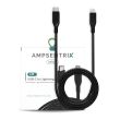 3 ft Non-MFI Lightning To USB Type C Kabel (AmpSentrix) (Infinity) (Schwarz)