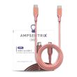 3 ft USB Type C To USB Type C Kabel (AmpSentrix) (Infinity) (Pink)