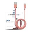 6 ft Non-MFI USB Type A To Lightning Kabel (AmpSentrix) (Infinity) (Pink)