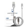 6' Non-MFI Lightning To USB Type A Kabel (AmpSentrix) (Infinity) (Silber)