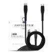3 ft USB Type C To USB Type C Kabel (AmpSentrix) (Alpha) (Schwarz)
