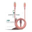 6 ft Non-MFI USB Type C To Lightning Kabel (AmpSentrix) (Infinity) (Pink)