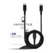 6 ft USB Type C To USB Type C Kabel (AmpSentrix) (Infinity) (Schwarz)