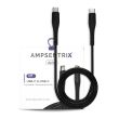 6 ft USB Type C To USB Type C Kabel (AmpSentrix) (Alpha) (Schwarz)