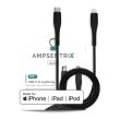 6 ft MFI Lightning To USB Type C Kabel (AmpSentrix) (Alpha) (Schwarz)