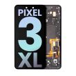 OLED Display Einheit mit Rahmen für Google Pixel 3 XL (Original) (Just Black)